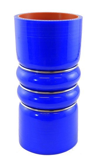 2.5" ID x 6" Long Silicone Charge Air Cooler Hose, Gloss Blue
