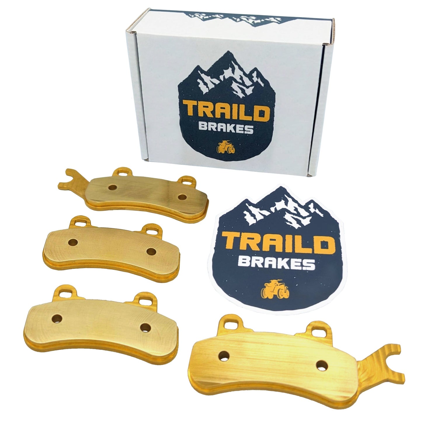 Can-Am Defender MAX HD7 HD8 HD9 HD10 HD11 6x6 & PRO 2017-2026 Front & Rear Brass Brake Pad Set