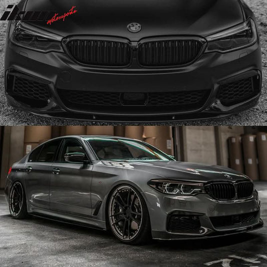 2017-2020 BMW G30 MP Style Front Lip & Side Sill & Type1 Diffuser
