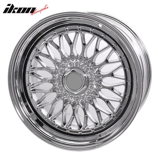 (4) 19X9.5 +40 5X114.3 / 5X120 Step Lip Deep Dish Mesh Wheels Rims