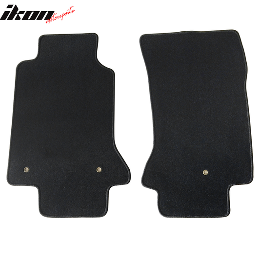 Car Floor Mat for 1997-2004 Chevy Corvette Black Carpet 2PC Nylon
