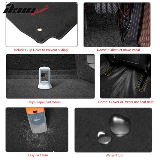 2007-2011 Toyota Camry Car Floor Mats Carpet 4PC Nylon