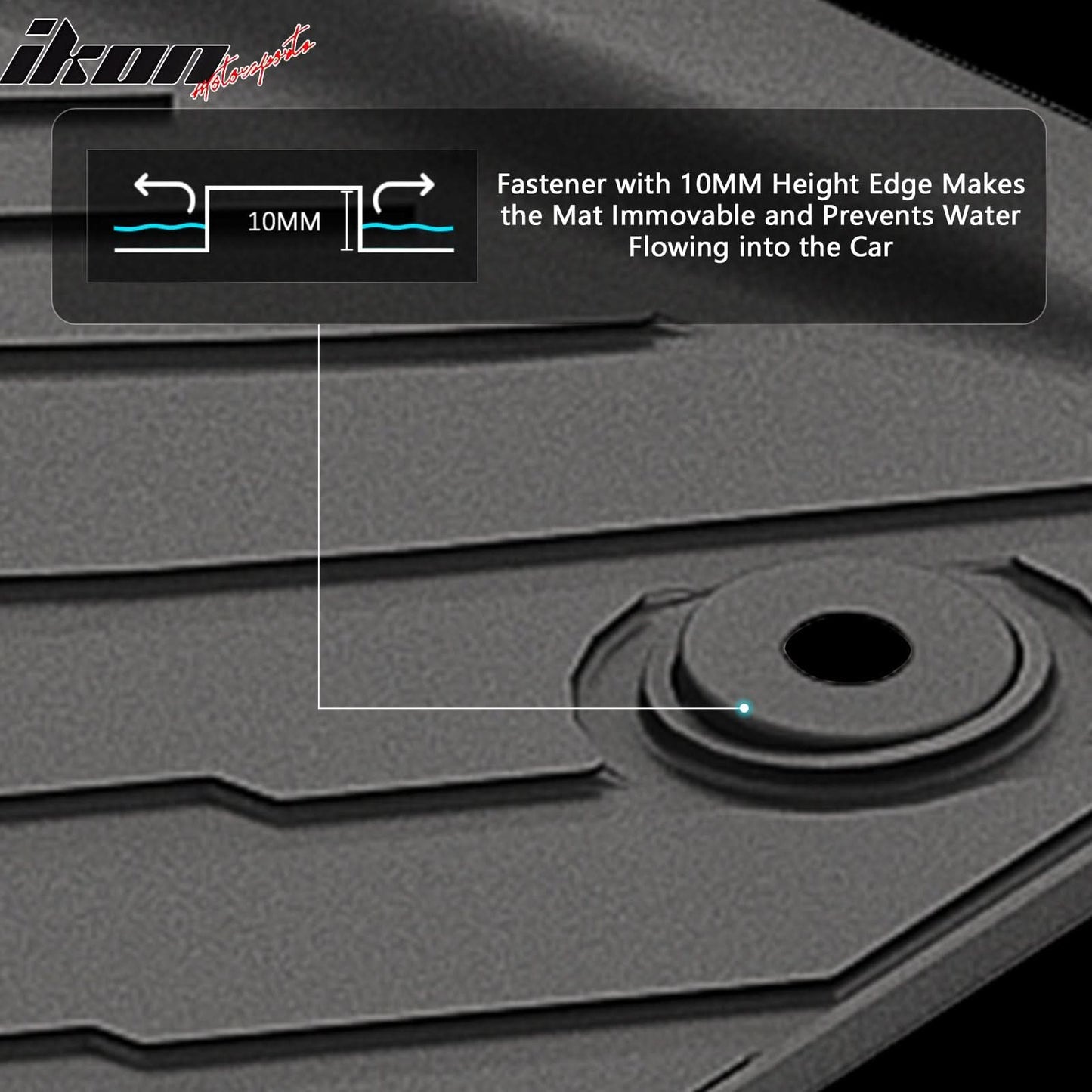 2024-2025 Toyota Tacoma Crew Cab 3D Floor Mats All Weather Carpets TPE