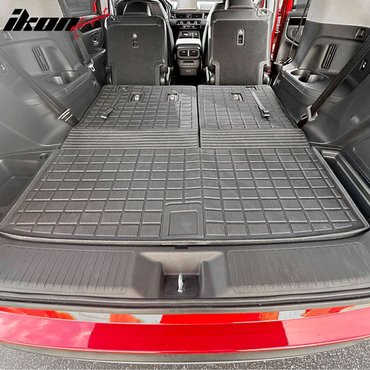 2023-2025 Honda Pilot 1PC Trunk Mat W/ Backrest Mats Liner Black TPE