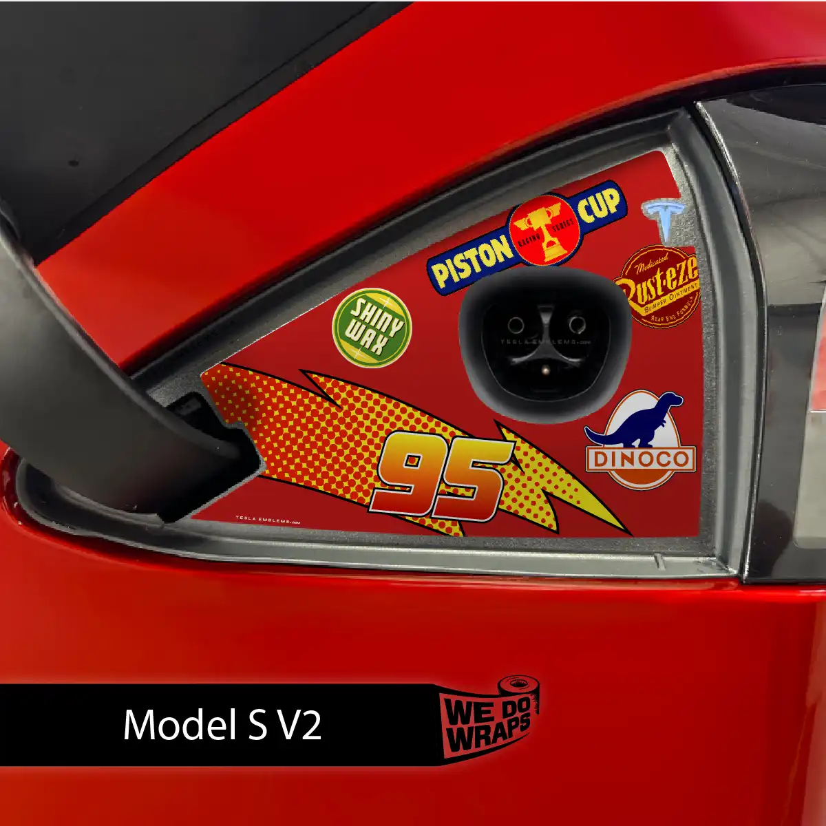 Cars Tesla Charge Port Wrap | Model S