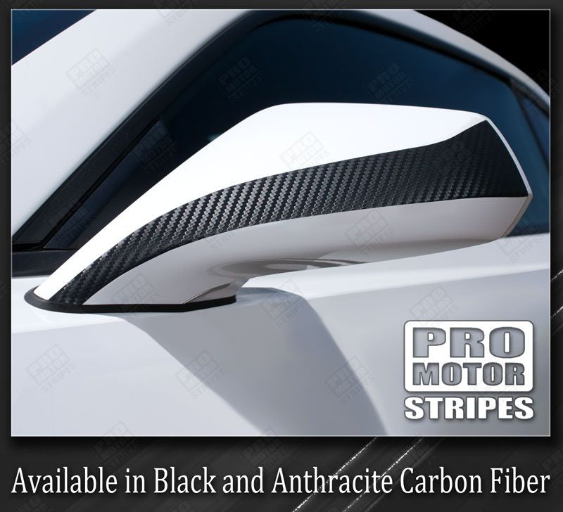 Chevrolet Camaro 2010-2015 Side Mirror Stripes Carbon Fiber Vinyl