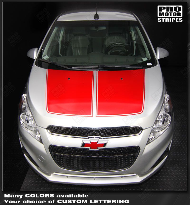 Chevrolet Spark 2013-2015 Hood Stripes Pin Striping