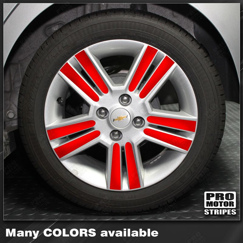 Chevrolet Spark 2013-2015 Wheel Rim Spokes Overlay Decals