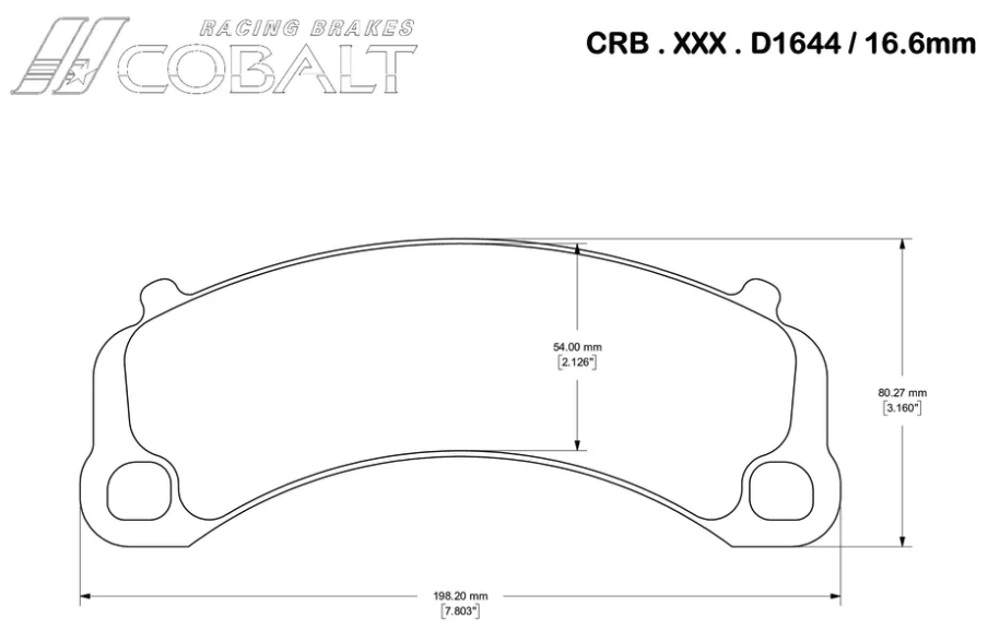 Cobalt Brake Pads D1644 Brake Pads (Front)