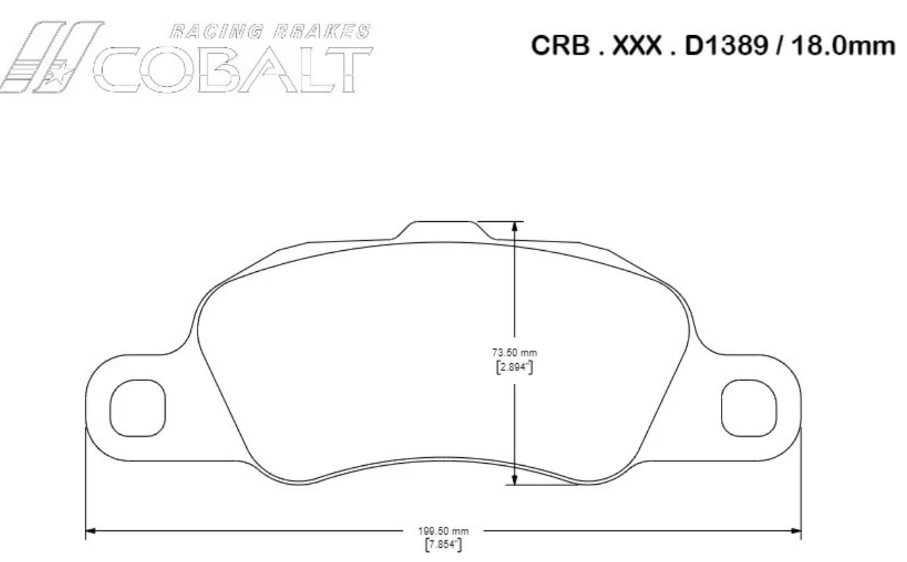 Cobalt D1389 Brake Pads