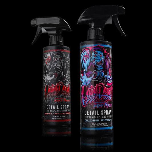 Paint Is Dead Official Detail Spray by Wrap Fresh - Combo Kit - Satin / Matte and Gloss with Towels- Detailing