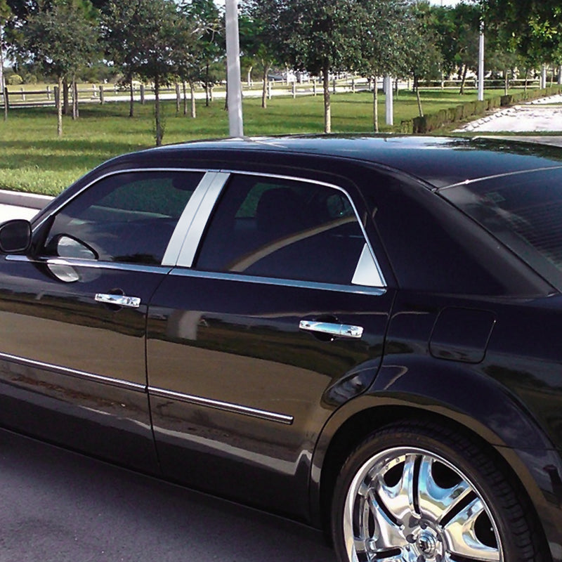 2005-2010 Chrysler 300 Dodge Magnum Door Pillar Trim (Chrome)
