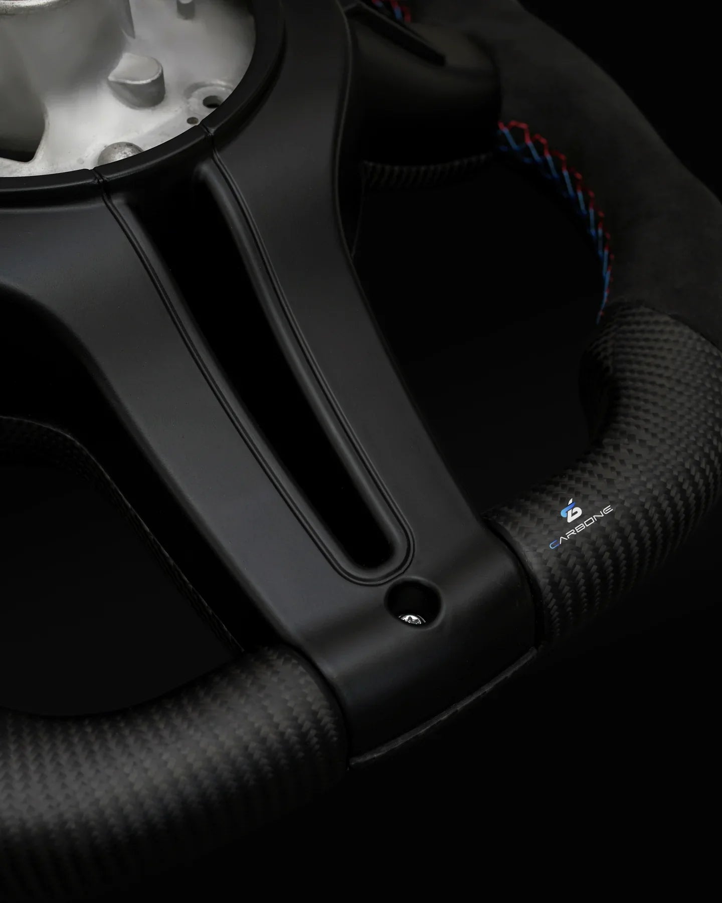 BMW Alcantara Flat Bottom Matte Dry Carbon Fiber Steering Wheel for F Chassis- iCBL's Signature Design for F30 F32 F80 F82 M3 M4 M2 335i 340i 328i 440i 435i