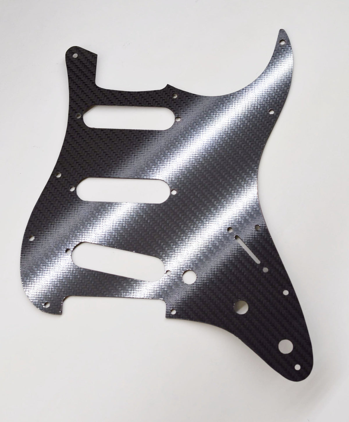 Fender Strat Stratocaster 11 Hole CARBON FIBER pickguard SSS