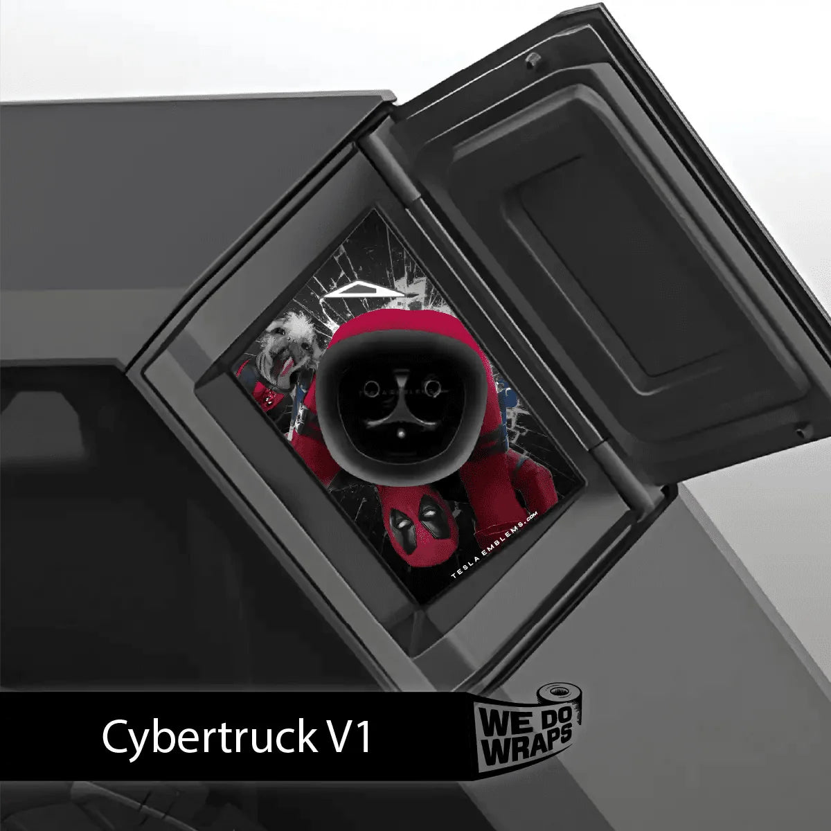 Deadpool Cheeky Charging Tesla Charge Port Wrap | Cybertruck