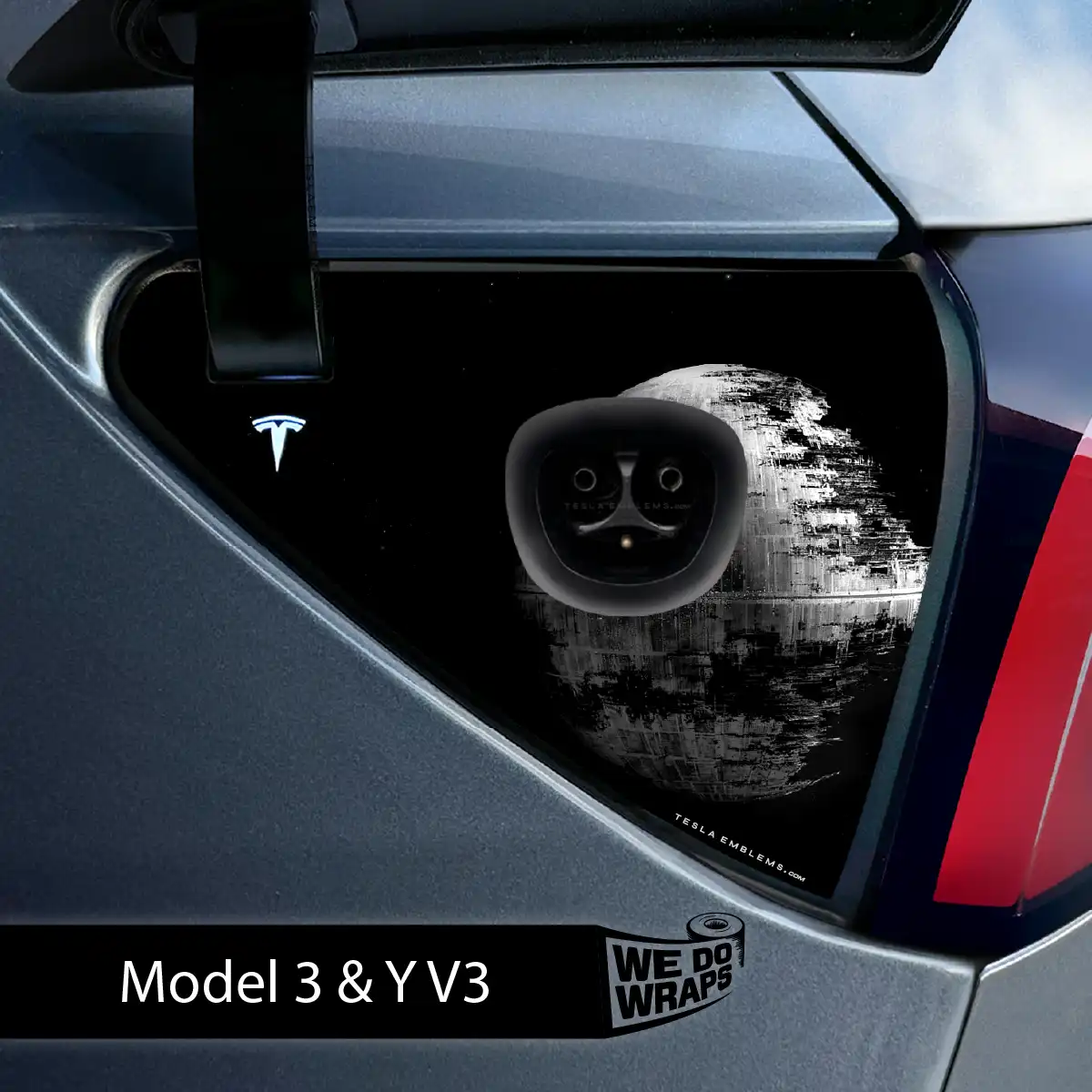Space Station Tesla Charge Port Wrap | Model Y