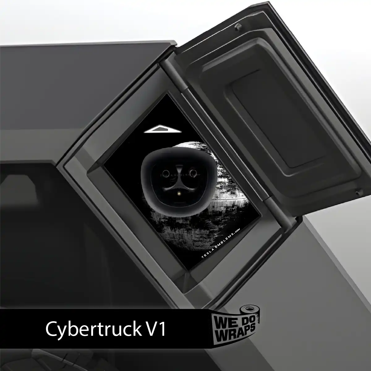 Space Station Tesla Charge Port Wrap | Cybertruck