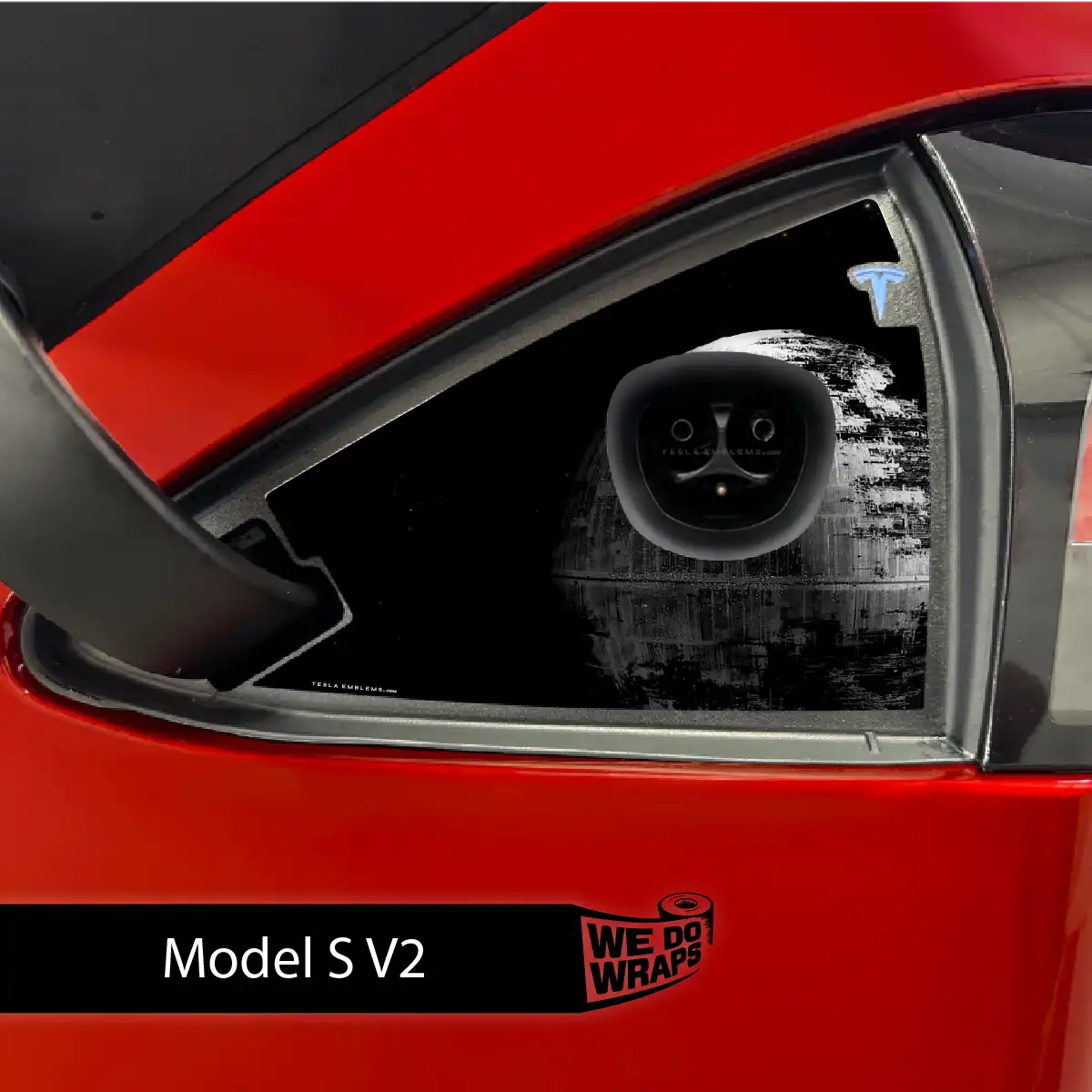 Space Station Tesla Charge Port Wrap | Model S