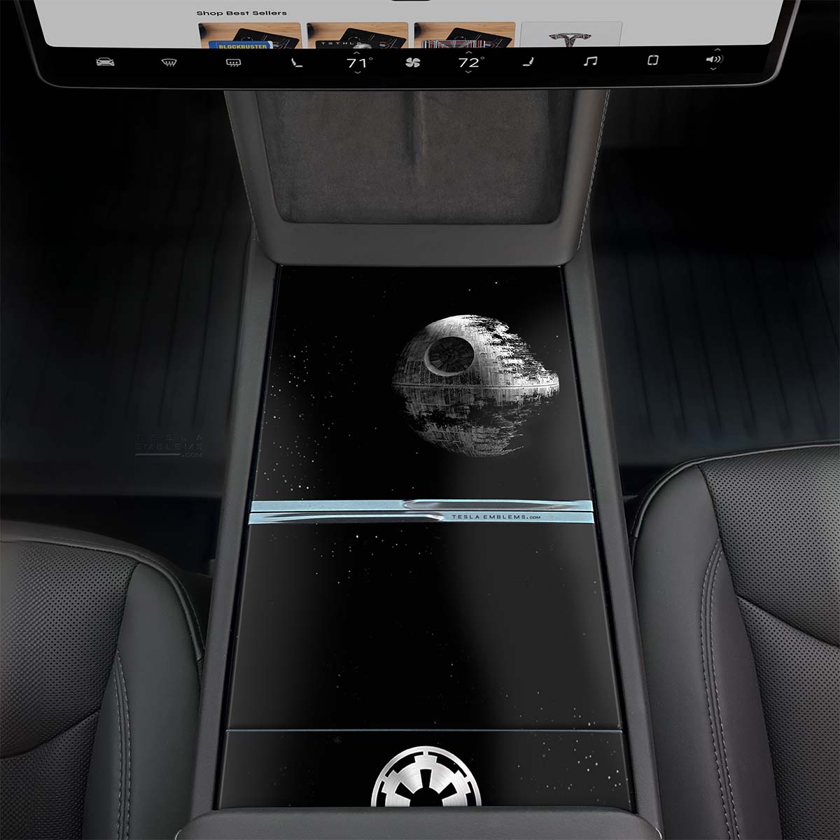 Space Station | Tesla Center Console Wrap Kit | Model Y 2026
