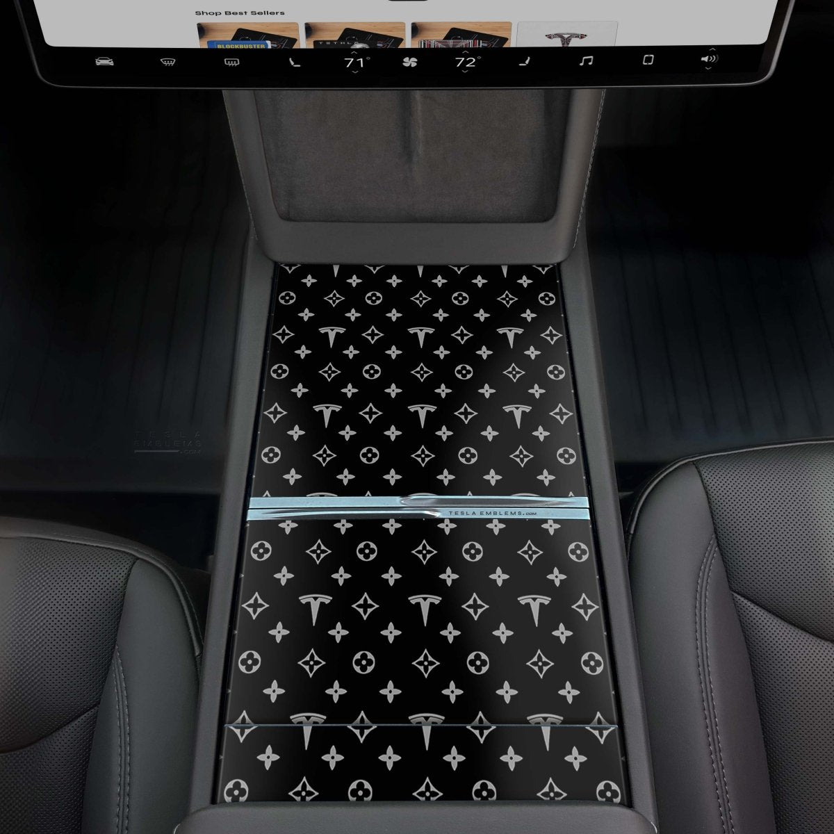 Designer Pattern Tesla Edition | Tesla Center Console Wrap Kit | Model 3 '24-26 Refresh