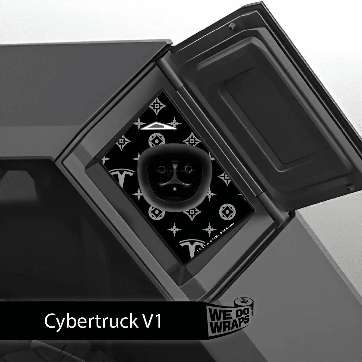 Designer Pattern Tesla Edition Tesla Charge Port Wrap | Cybertruck