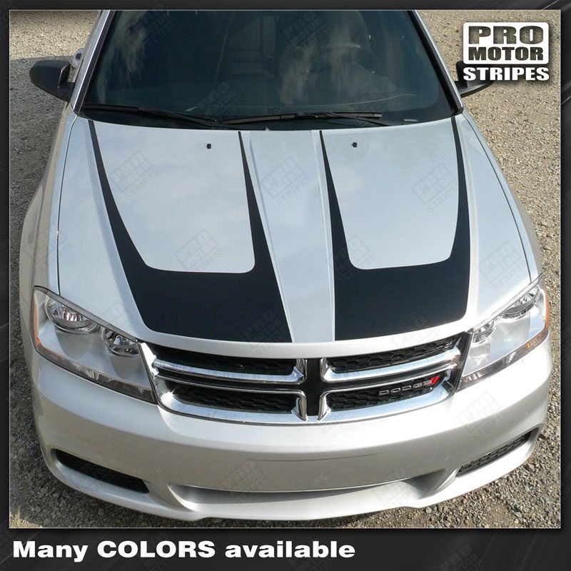 Dodge Avenger 2008-2014 Hood Accent Stripes