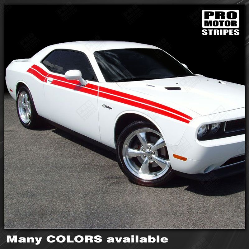 Dodge Challenger 2008-2023 Factory R/T Style Dual Side Stripes