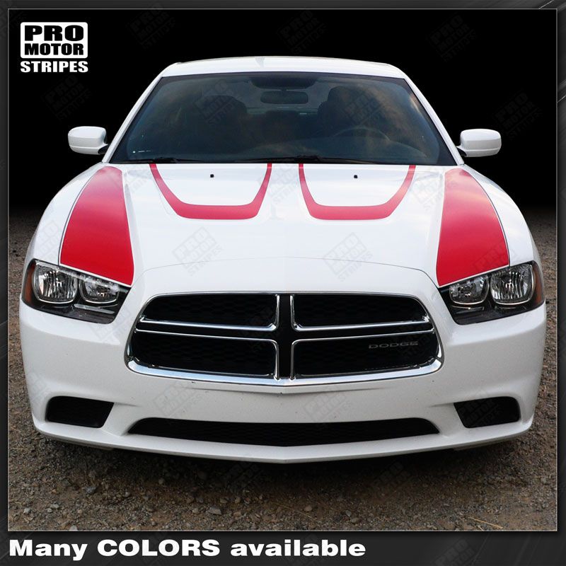 Dodge Charger 2011-2014 Hood Scallop Accent & Side Stripes