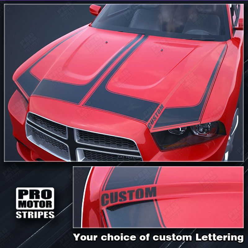Dodge Charger 2011-2014 Racing Hood Accent Stripes
