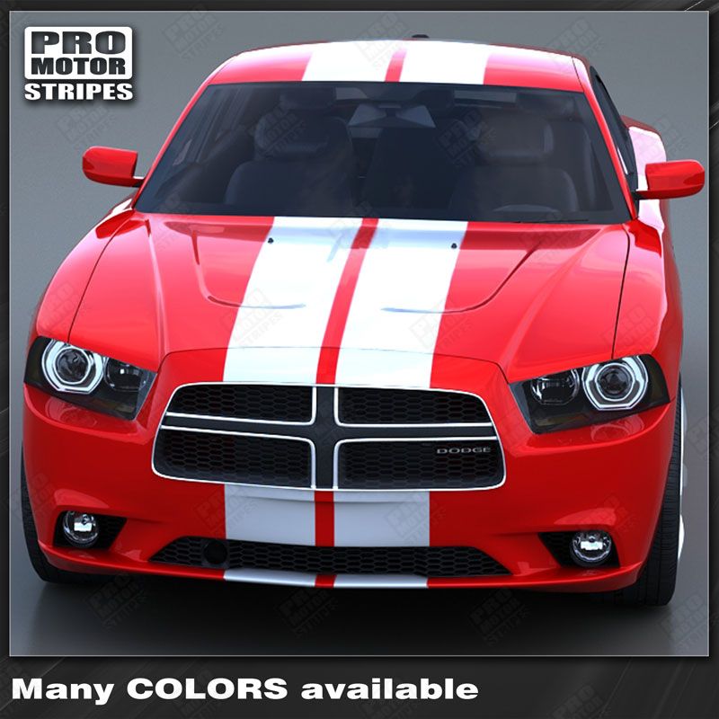 Dodge Charger 2011-2014 Rally Racing Double Top Stripes