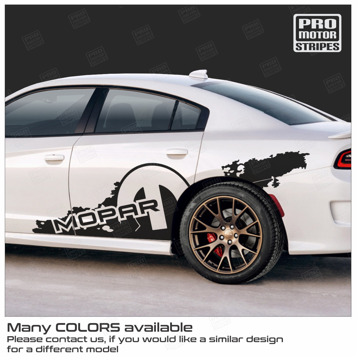 Dodge Charger 2006-2023 Mopar Mud Dirt Splash Side Accent Decals