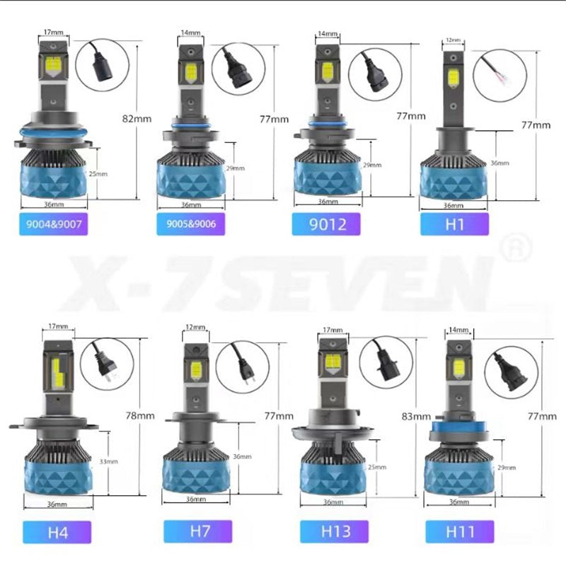 X-7SEVEN Apollo Pro LED Headlight Bulbs