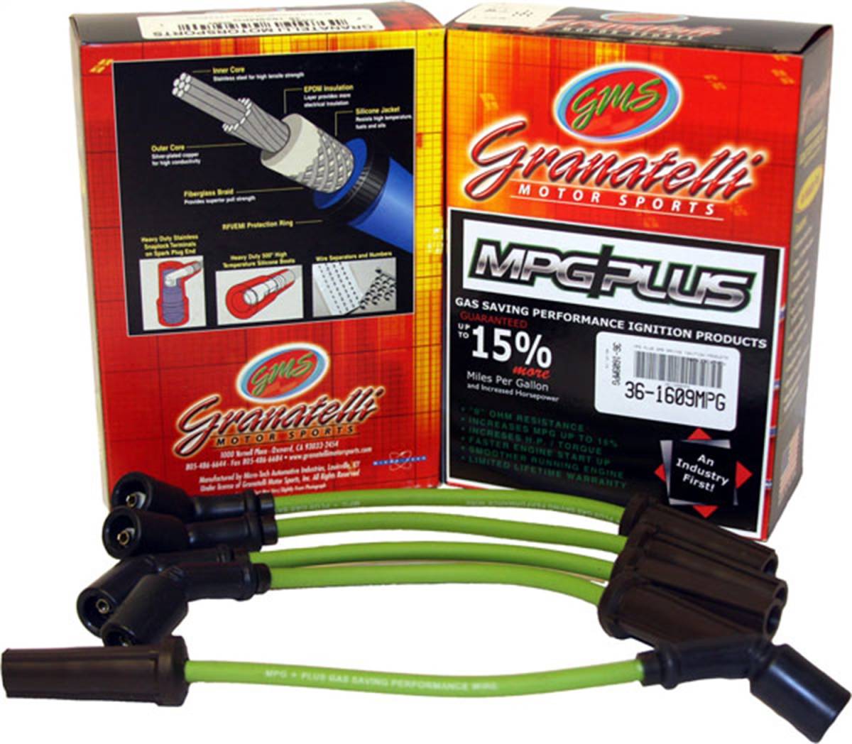 Granatelli Motor Sports MPG Spark Plug Wires 36-1660MPG