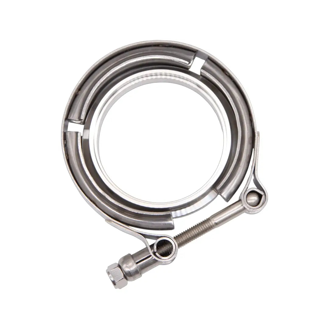 Granatelli Motor Sports Turbo Adapter, 90^ Cast Elbow. 3.0" V-Band to T3/T4 Housing, Threaded