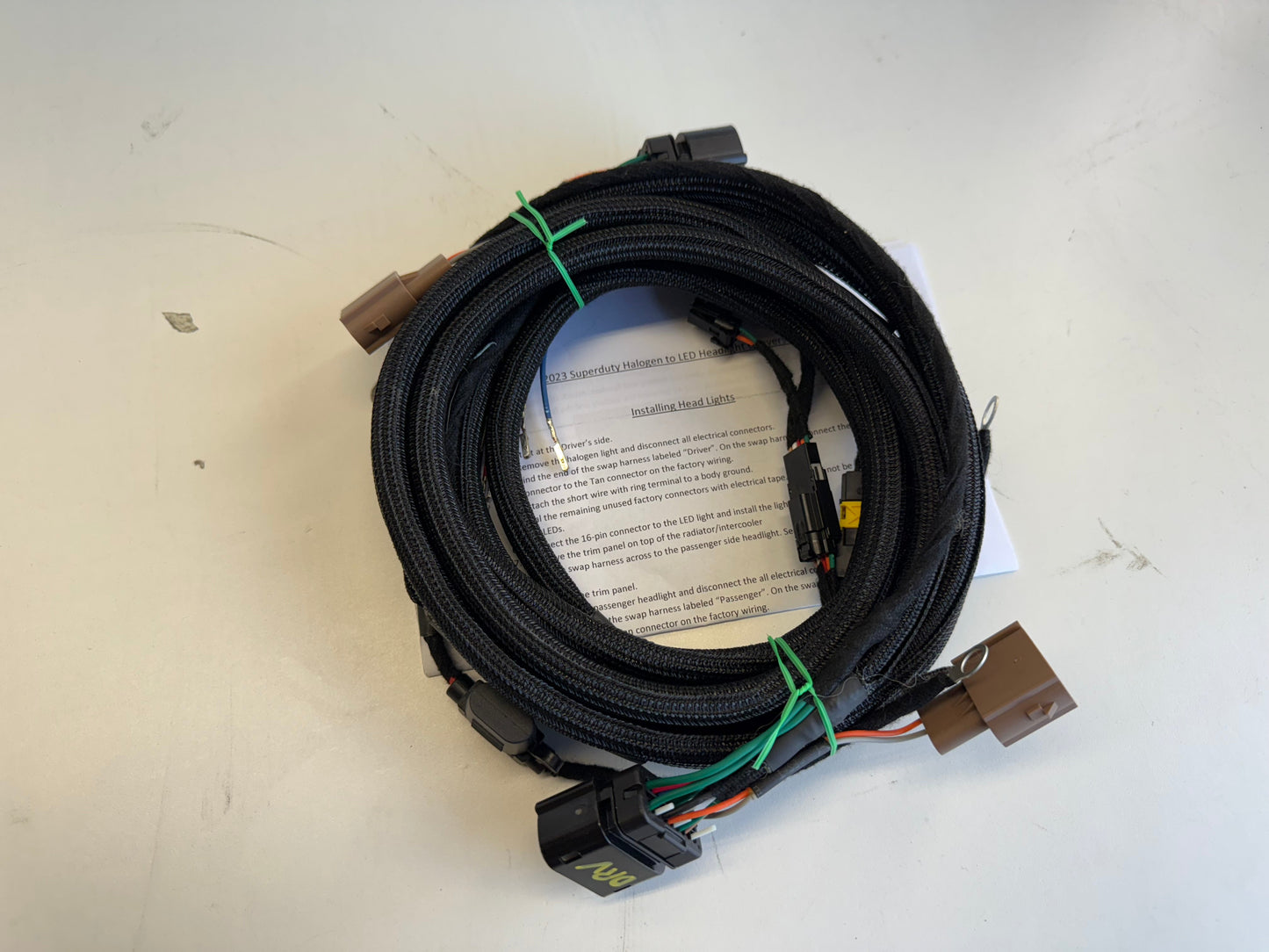 2023 - 2026 Super Duty Halogen to LED Headlight Conversion Harness
