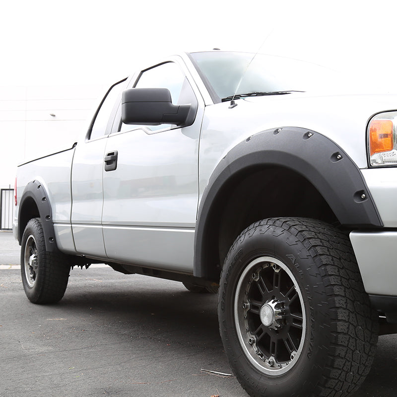 2004-2008 Ford F-150/ 2007-2008 Lincoln Mark LT Styleside Textured Rivet Style Fender Flares