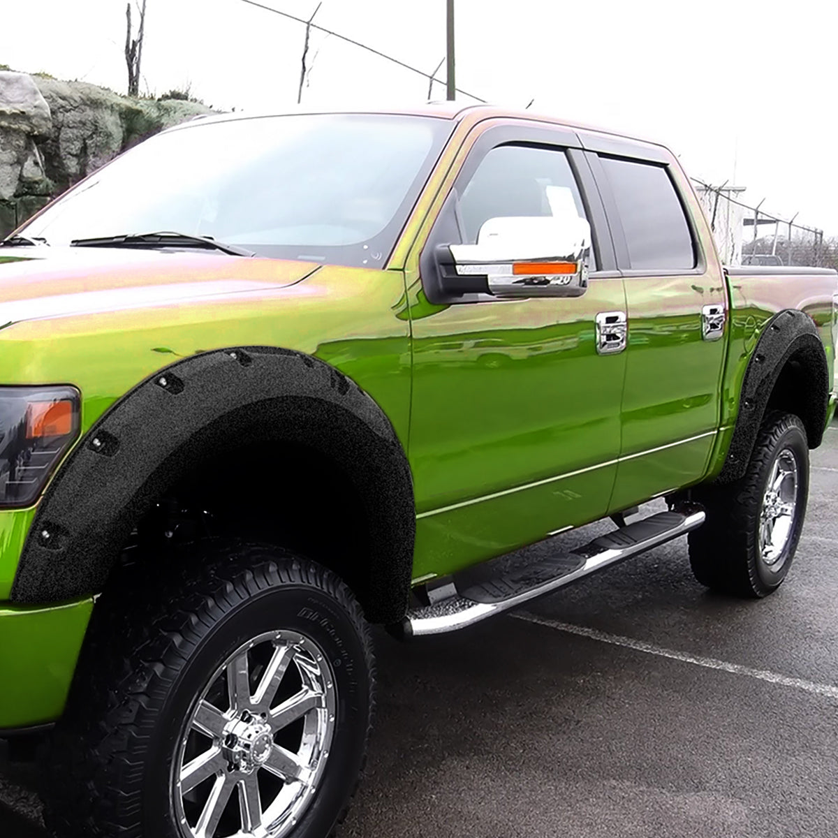 2009-2014 Ford F-150 Styleside Textured Rivet Style Fender Flares