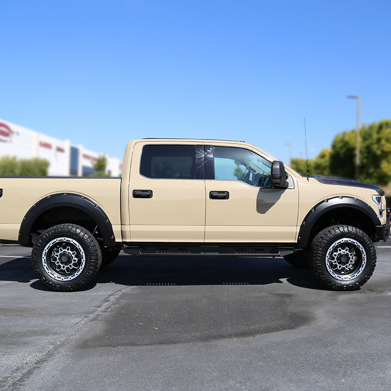 2015-2017 Ford F-150 Styleside Smooth Rivet Style Fender Flares