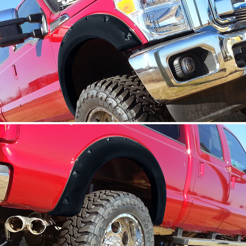 2011-2016 Ford F-250/F-350 SuperDuty Styleside Smooth Rivet Style Fender Flares