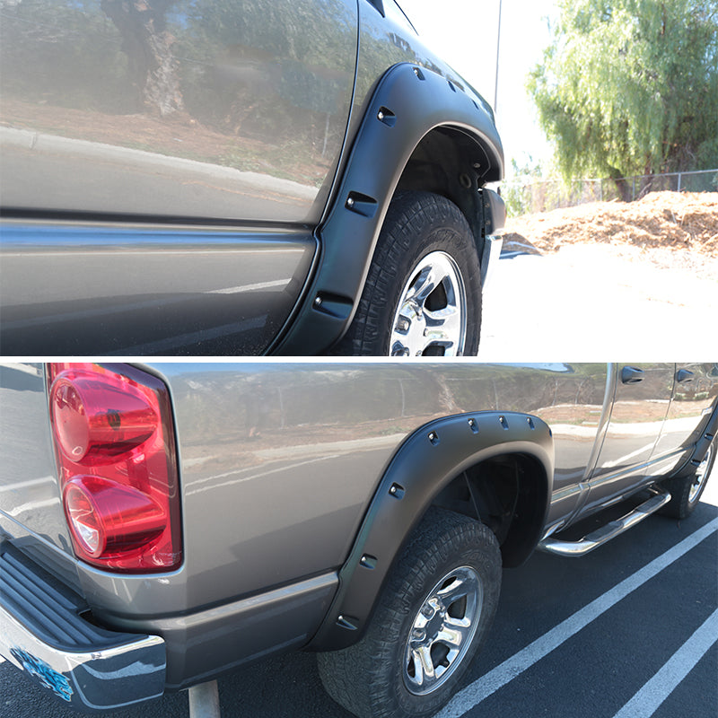 2002-2009 Dodge RAM Smooth Rivet Style Fender Flares