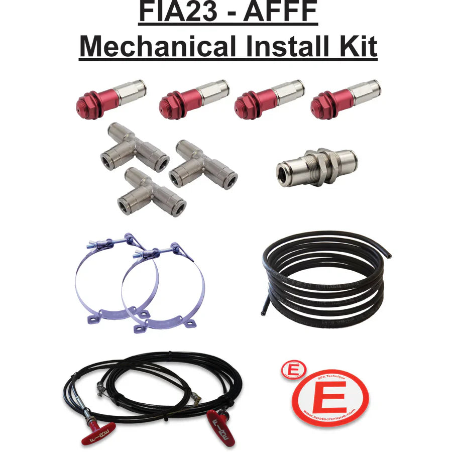 FIA 2023 4.0L ATF FireSense Steel Mechanical SPA Technique Fire Suppression System