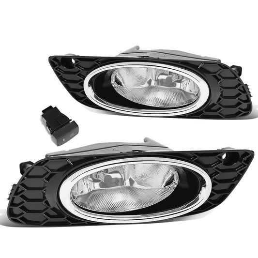 2012 Honda Civic 4-Door Sedan Fog Lights with Switch Chrome Bezel H11