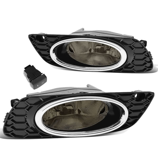 2012 Honda Civic 4-Door Fog Lights with Switch & Chrome Bezel - Smoke