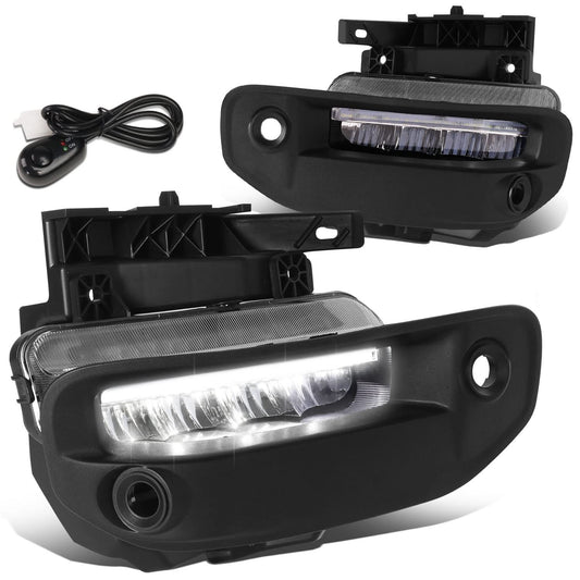 2019-2022 RAM 1500 LED DRL Fog Lights Chrome Clear