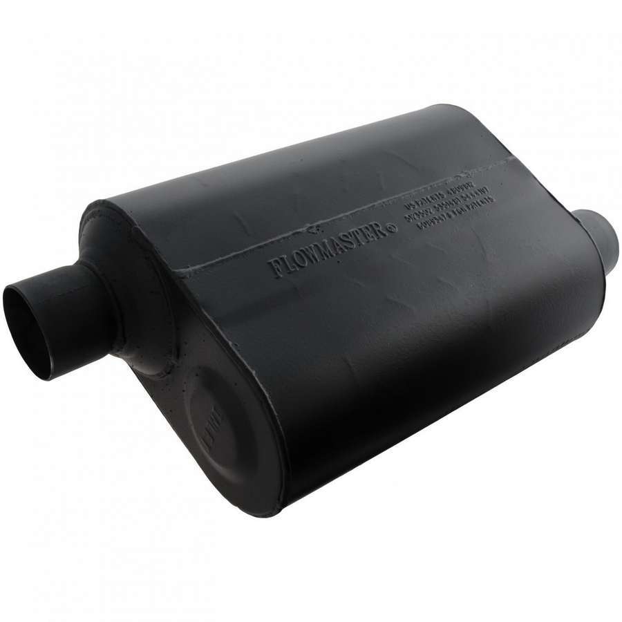 MUFFLER 2.5IN INLET/OUTLET BLA