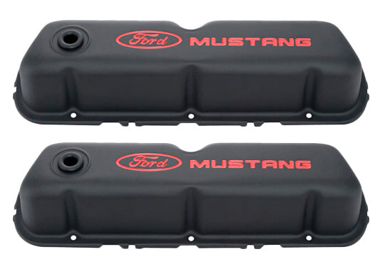 VALVE COVERS - BLACK CRINKLE