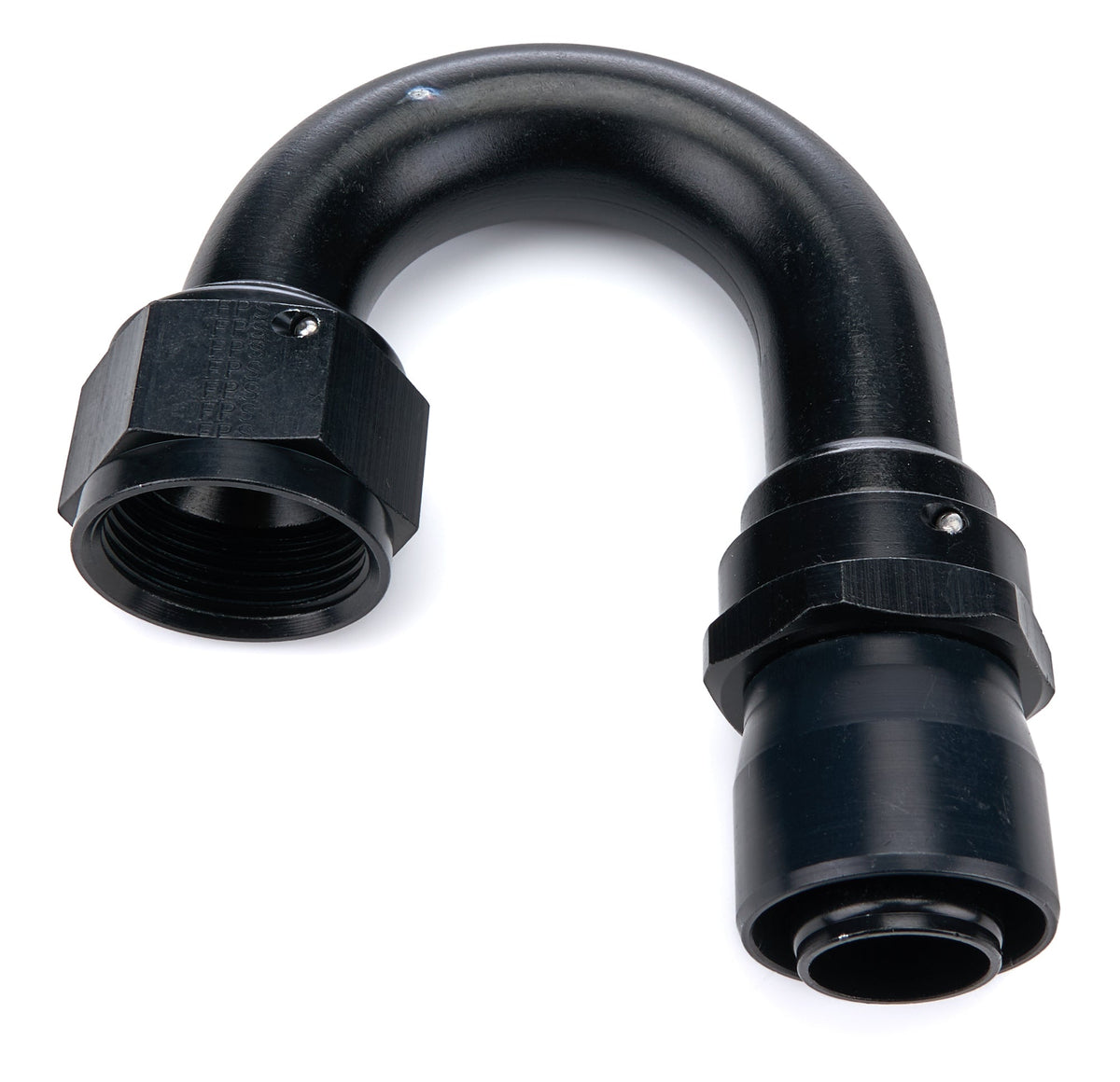 #16 180-Deg Crimp Hose Fitting