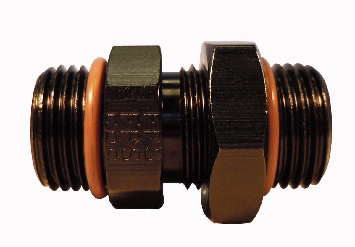 #12 ORB x #12 ORB Adapter Fitting Black