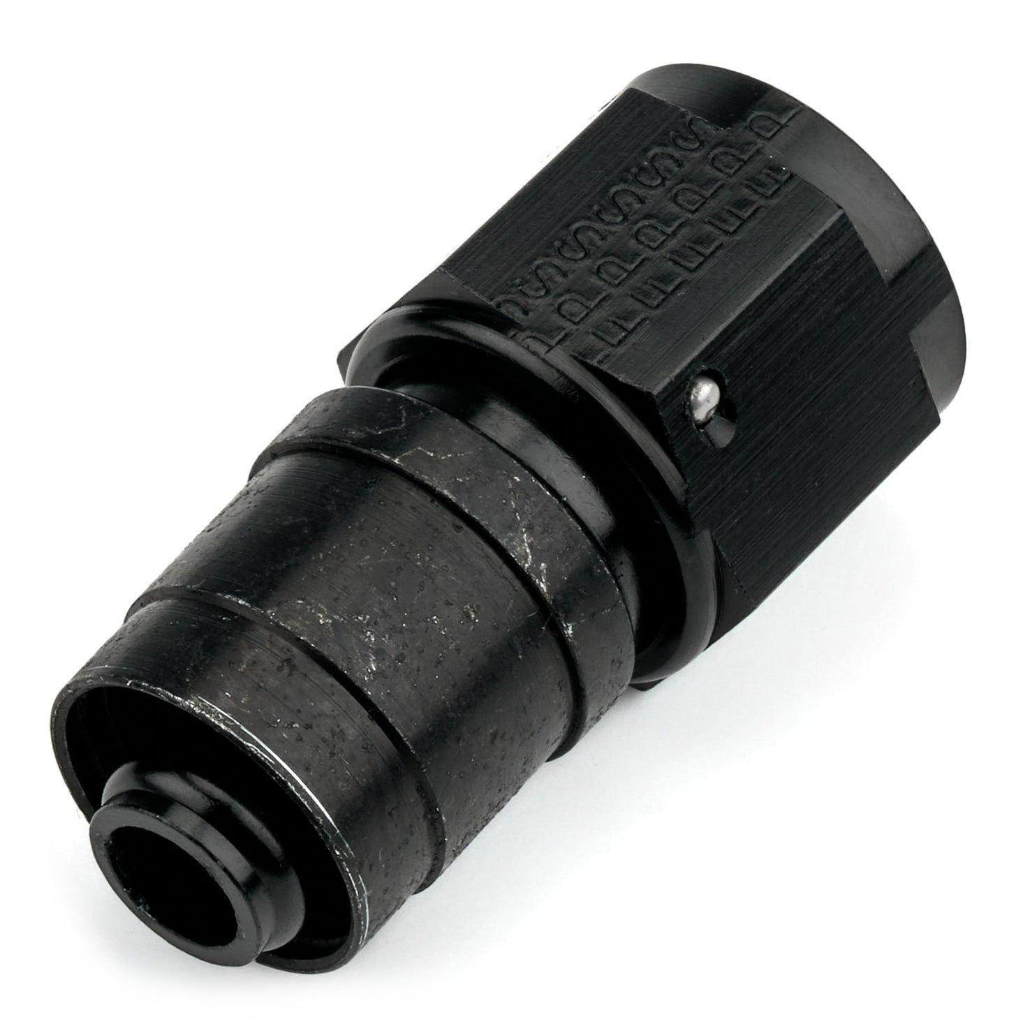 8AN Straight Crimp Hose Fitting Black