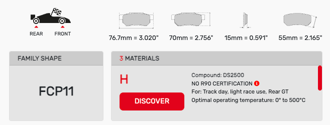 Ferodo FCP0011 Brake Pads